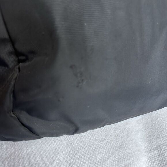 Kate Spade Maise Black Nylon Large Tote‎ Shoulder Bag Side Pockets Purse Leather - Picture 6 of 12